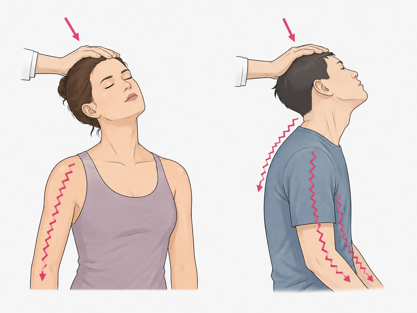 목디스크 팔저림 방사통 패턴 목 젖힘 회전 — 대구팔저림병원 연세마디신경외과